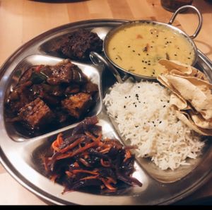 Thali! at Ahimsa Vegan Restaurant and Club in Wroclaw