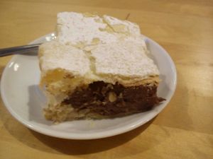 Chocolate pastry, better one at Ahimsa Vegan Restaurant and Club in Wroclaw