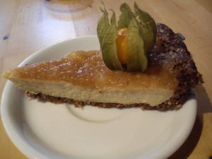 apple cake at Ahimsa Vegan Restaurant and Club in Wroclaw