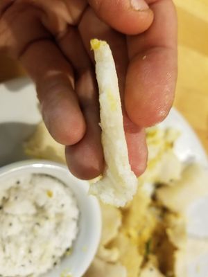 Thick dosa at Ahimsa Vegan Restaurant and Club in Wroclaw