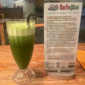 green juice  at Mai3 Cafe and Resto Vegan in Denpasar