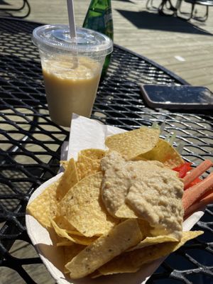Smoothie and Hummus  at Heartwood by the Sea in Halifax