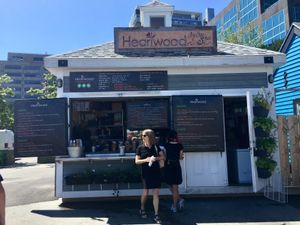 This is the stand ! Super cute with lots of good options  at Heartwood by the Sea in Halifax