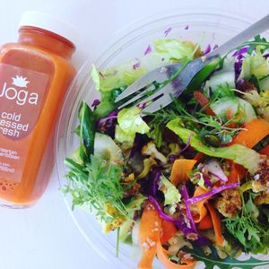 Cold Pressed Juice at Joga in Cole Bay