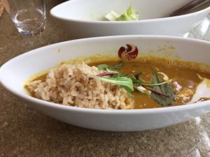 gluten-free curry at DevaDeva Cafe in Tokyo