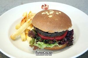 We sell famous veggie burger, YOGI BURGER in Tokyo!
And other yummy vegan stuff and having variety of sweets!
 at DevaDeva Cafe in Tokyo