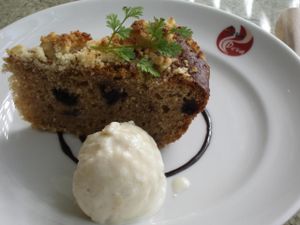 Dutch crumble. at DevaDeva Cafe in Tokyo