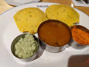 Kancheepuram Idli at Sagar Vegan & Vegetarian Restaurant - Hammersmith in West London