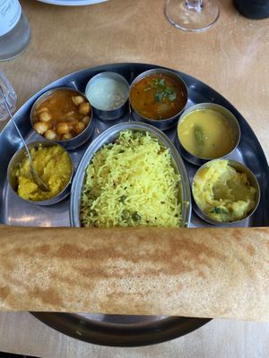Vegan Lunch menu (~£7)  at Sagar Vegan & Vegetarian Restaurant - Hammersmith in West London