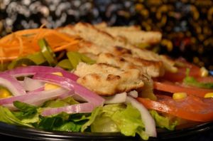 Soy Chicken Salad! at Holy Bagels and Pizzeria in Miami