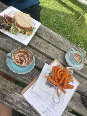 Delicious food  at Apple Tree Cafe in Trevescan