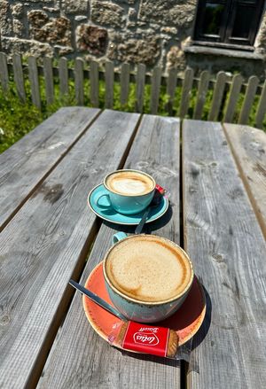   at Apple Tree Cafe in Trevescan