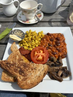 Full breakfast- delicious!  at Apple Tree Cafe in Trevescan