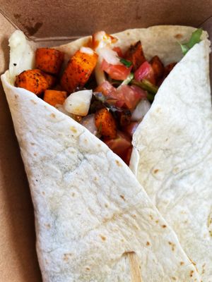 Finntastic Wrap (veganized) at Finn's Island Style Grub in Panama City Beach