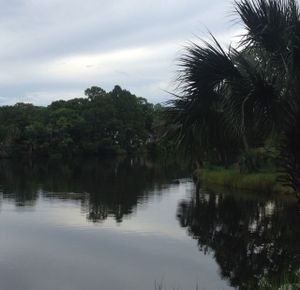 lake view at Finn's Island Style Grub in Panama City Beach