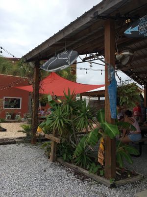 part of the seating area outside  at Finn's Island Style Grub in Panama City Beach
