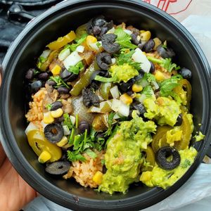 veggie bowl at Gezzo's West Coast Burritos in Mcdonough