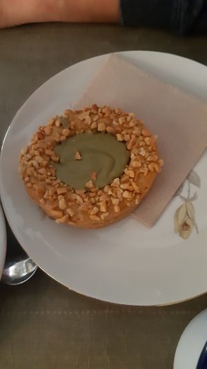 Pistacchio cake at Fram Cafe in Bologna
