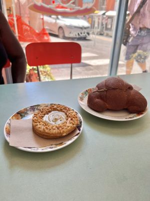 That pistachio cookie was to die for. So fresh  at Fram Cafe in Bologna