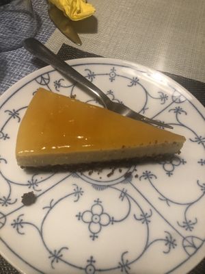 Mango cheesecake   at Fram Cafe in Bologna