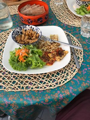 Dish of the day at Fram Cafe in Bologna