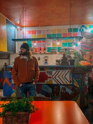 Colourful counter   at KataKata in South West London