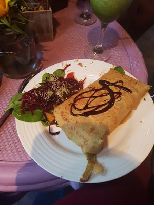 Vegan Galette meal for two. Ist course. at KataKata in South West London