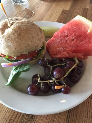 Vegan Sandwich with fruit at The Tomato Head - Gallery Shopping Ctr in Knoxville