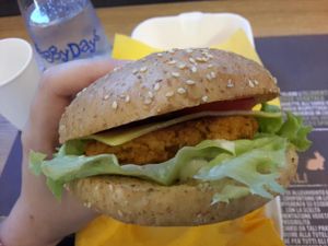 Burger Vegone at Io Veg in Modena