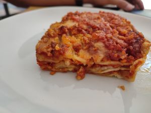 Lasagna at Io Veg in Modena