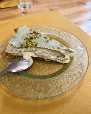 Cheesecake al pistacchio  at Io Veg in Modena