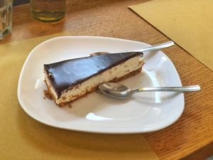 Vegan chocolate cheese cake  at Io Veg in Modena