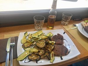 Vegan steak  at Io Veg in Modena