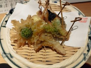 Tempura at Tofu Sorano in Tokyo