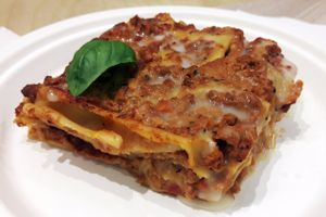 Lasagne at O'Vita in Parma