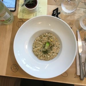 Ginger and lemon risotto at O'Vita in Parma