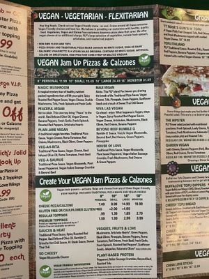 Menu  at Peace Love and Pizza - East Cobb in Marietta