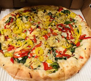 Peaceful Garden Vegan Pizza
Hand Tossed, 14"  at Peace Love and Pizza - East Cobb in Marietta