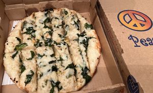 Mothers Love Bread Vegan
10" Sticks. Pizza sauce was missing, but were tasty  at Peace Love and Pizza - East Cobb in Marietta