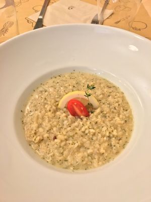 Worst risotto ever omg ahahah tasted like nothing! Didnt have the texture of a risotto either at Universo Vegano - Solferino in Milan