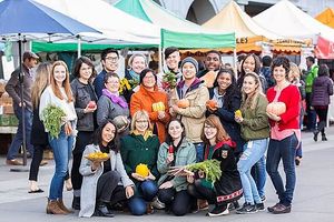 . at Embacardero Farmer's Market in San Francisco