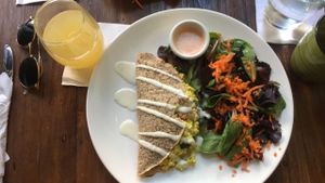 The Breakfast Crepe!  at VSpot Express in New York City