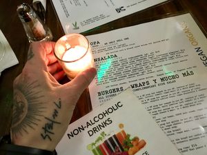 menu at VSpot Express in New York City