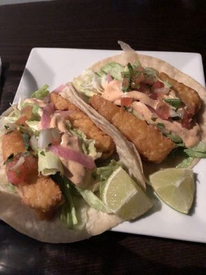 Fish tacos  at VSpot Express in New York City