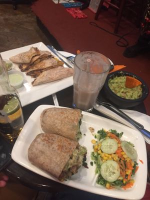 Quinoa Burrito 🌯 and Qeu at VSpot Express in New York City