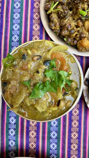 Black eyed peas  at Yak Yeti Yak in Bath