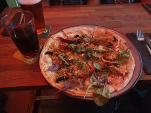 damn good pizza at Crippas Cafe in Gothenburg