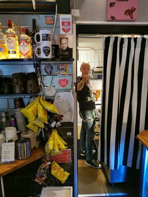 Crippa himself! at Crippas Cafe in Gothenburg