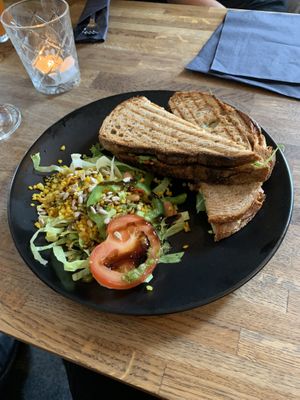 Grilled sammie  at Crippas Cafe in Gothenburg