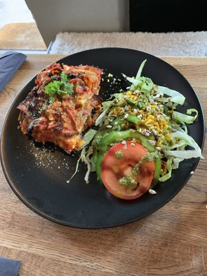 Lasagne at Crippas Cafe in Gothenburg